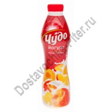Йогурт питьевой ЧУДО персик/абрикос 2,4% 690г