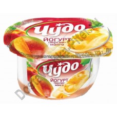 Йогурт ЧУДО двухслойный персик+манго 125г