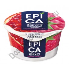 Йогурт Epica 130г с гранатом и малиной 4,8%