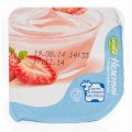 Продукт йогуртный пастеризованный Нежный 1,2% с соком клубники 100г