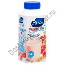 Йогурт ВАЛИО питьевой малина злаки 0,4% 330г
