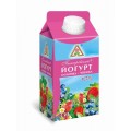 Йогурт питьевой Пискаревский 1,7% клубника+черника 0,33кг пюр-пак