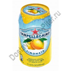 Напиток S.Pellegrino лимон б/а газ 0,33л ж/б