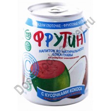 Напиток Фрутинг гуава с кусочками кокоса ж/б 0,238л 