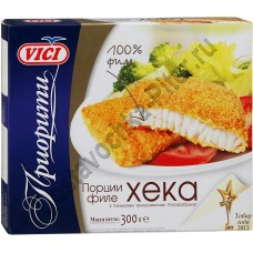 Рыбные порции из филе хека VICI Панко в панировке 175г