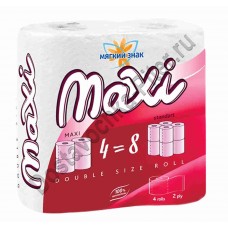 Туалетная бумага Мягкий знак Maxi 2сл 4рул