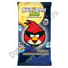 Angry Birds влажные салфетки детские 20шт