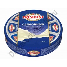 Сыр плавленый President 8 сырков сливочный 140г Россия