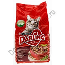 Корм д/кошек Darling мясо/овощи сухой 2кг