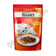 Корм д/кошек Gourmet Mon Petit с говядиной 50г