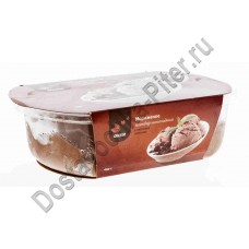 Мороженое ОКЕЙ пломбир шоколадный с кусочками шоколада 450г