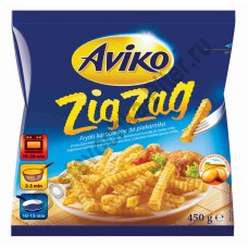 Картофель-фри волнистый ZIG ZAG 450г Aviko